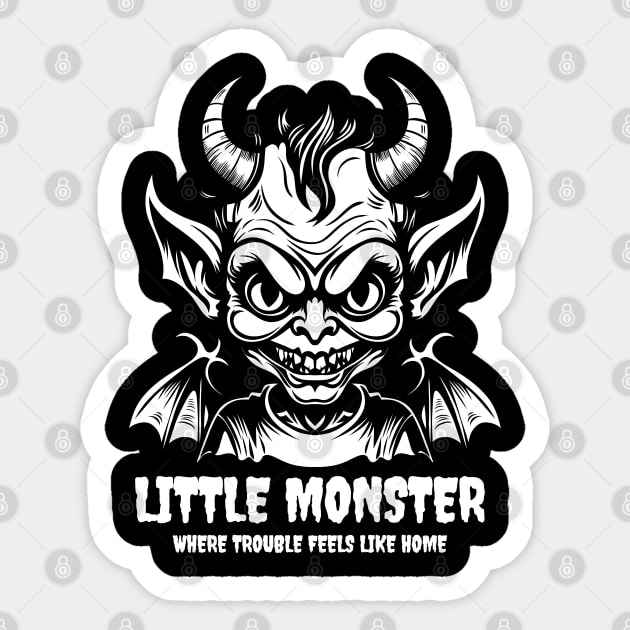 LITTLE MONSTER Sticker by artslaves